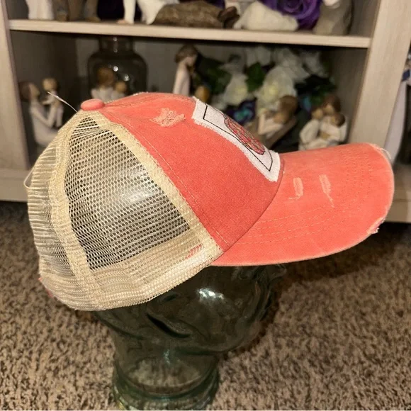 Orange Pumpkin Patch Cap made by me - Picture 3 of 5